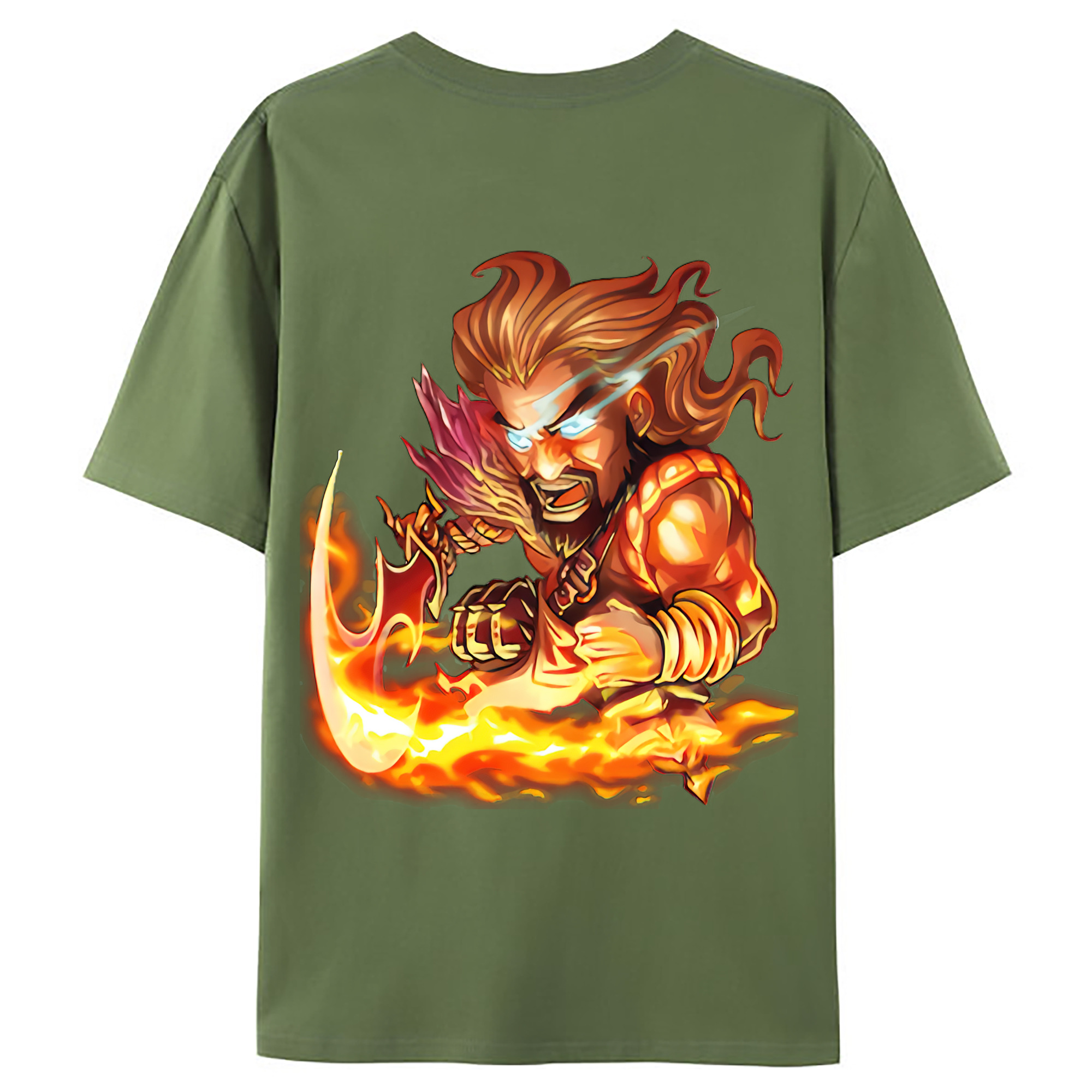 （画像用） リーグ・オブ・レジェンド League of Legends LOL 綿100％ メンズ半袖Tシャツ（バックプリント） 通気性